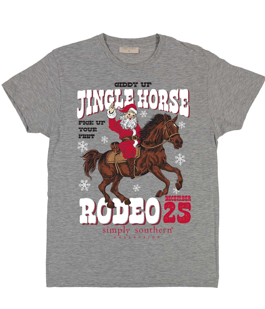 Simply Southern Giddy Up Jingle Horse Holiday - Adult & Kids T-Shirts, Sweatshirts & Hoodies apparel design preview 2