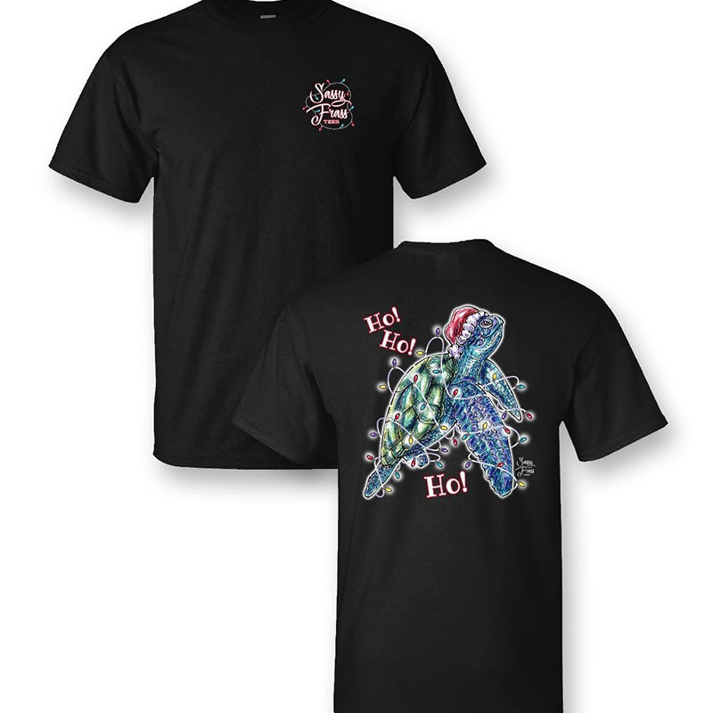 SALE Sassy Frass Christmas Sea Turtle - Adult & Kids T-Shirts, Sweatshirts & Hoodies apparel design preview 2