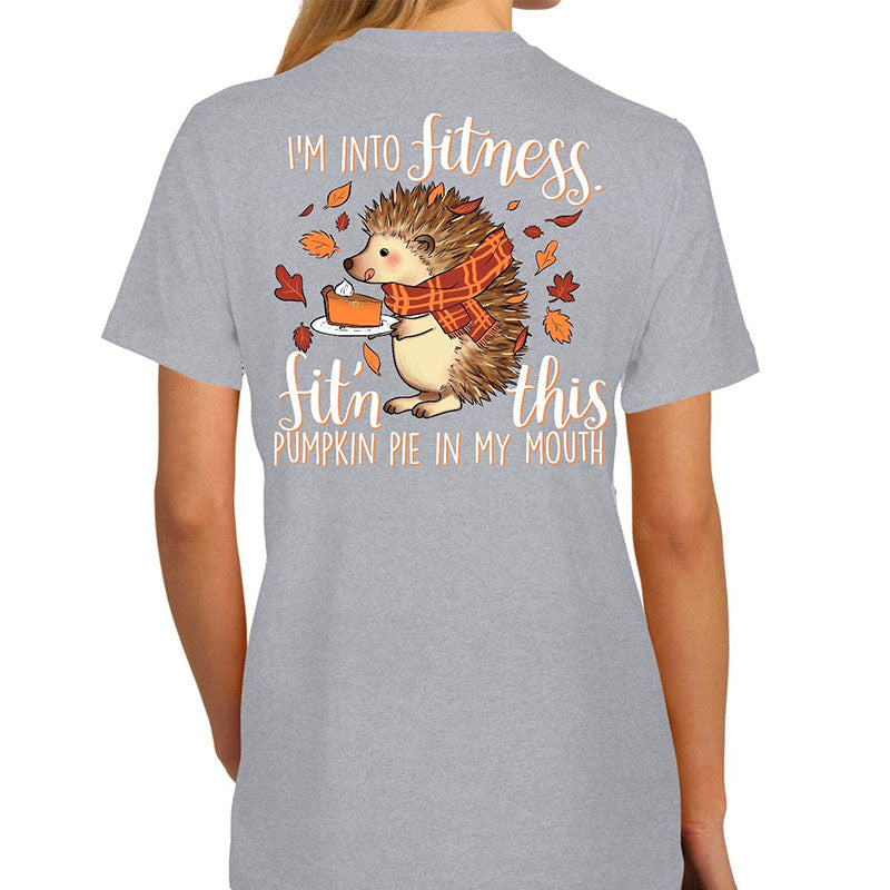 Southern Attitude Fitness Pumpkin Pie Hedgehog Fall - Adult & Kids T-Shirts, Sweatshirts & Hoodies apparel design preview 2