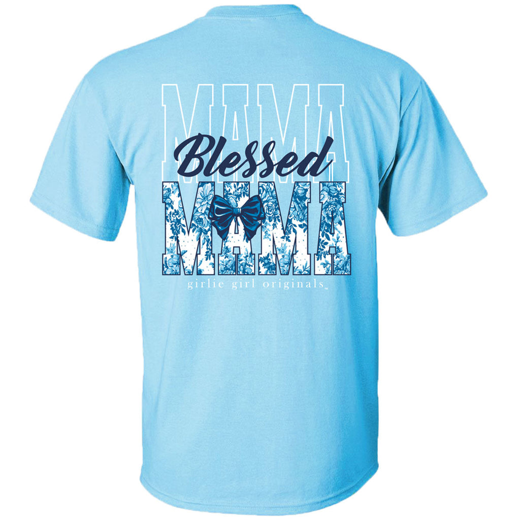 Girlie Girl Originals Blessed Mama Bow - Adult & Kids T-Shirts, Sweatshirts & Hoodies apparel design preview 1