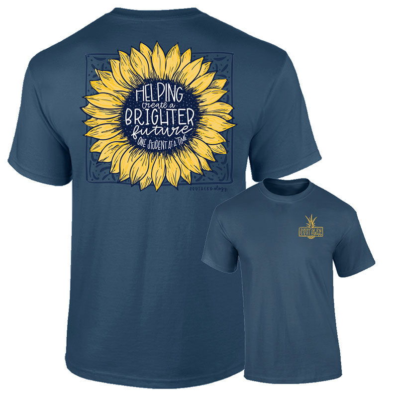 Sale Southernology Brighter Future Teacher Comfort - Adult & Kids T-Shirts, Sweatshirts & Hoodies apparel design preview 1