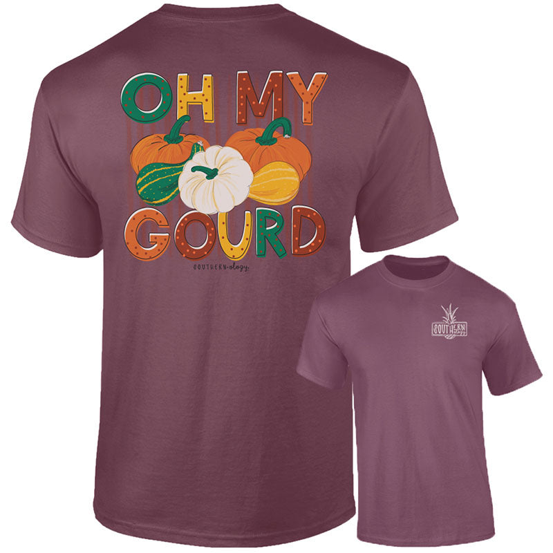 Southernology Oh My Gourd Pumpkins Comfort Colors - Adult & Kids T-Shirts, Sweatshirts & Hoodies apparel design preview 1