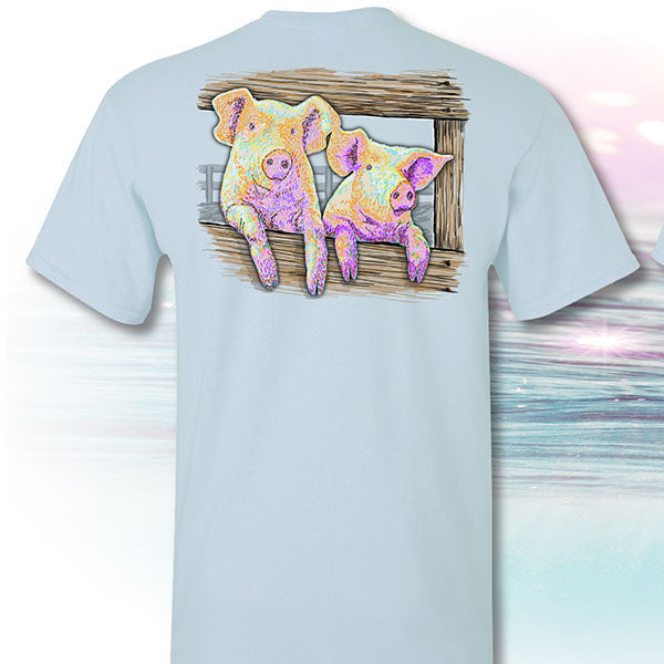 I Fought Today Ribbon Pigs Cancer Ribbons - Adult & Kids T-Shirts, Sweatshirts & Hoodies apparel design preview 1