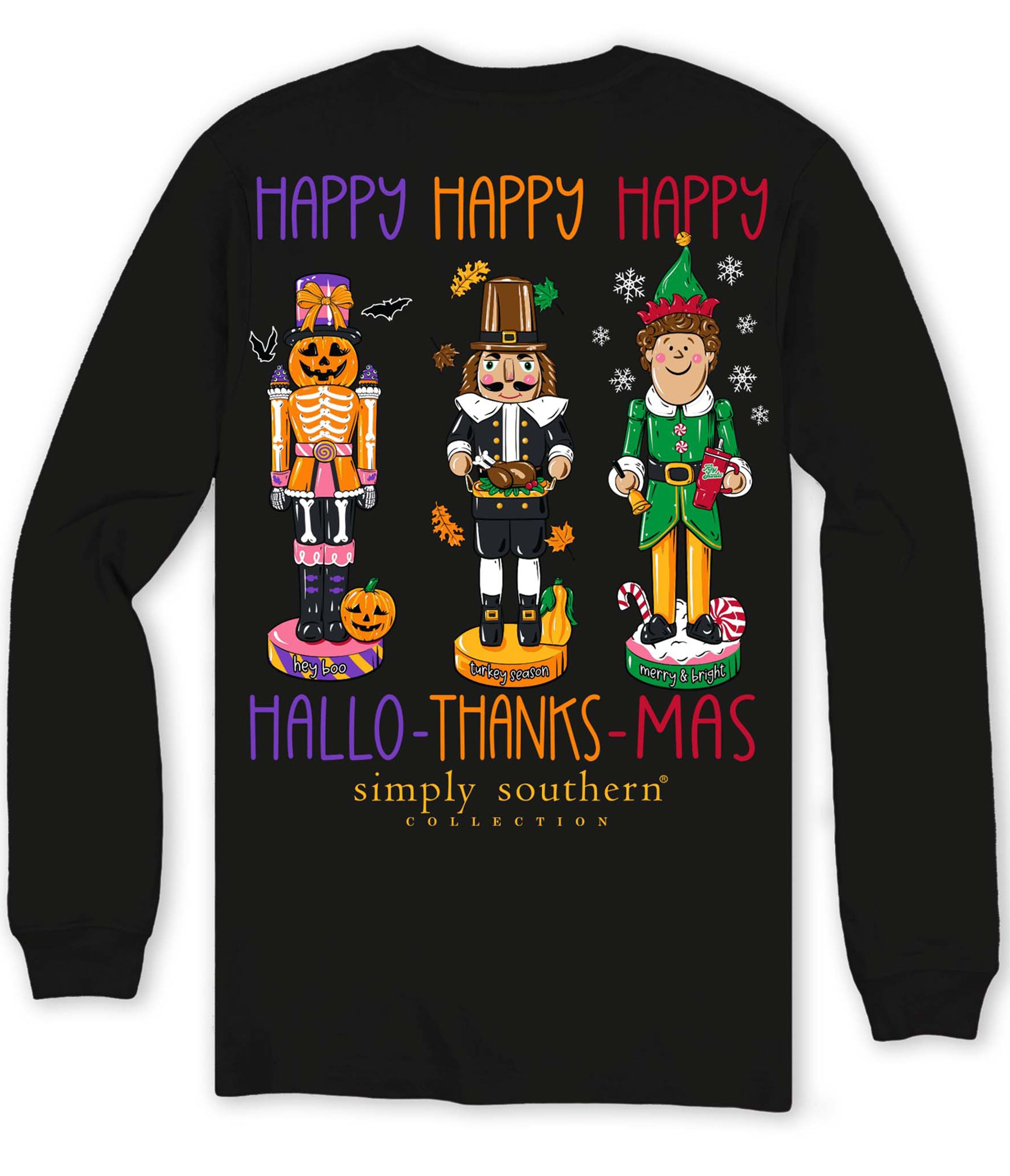 Simply Southern Happy Everything Fall Holiday - Adult & Kids T-Shirts, Sweatshirts & Hoodies apparel design preview 1