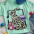 Bjaxx Lucky Blessed Leopard Easter Bunny Front Print - Adult & Kids T-Shirts, Sweatshirts & Hoodies apparel design preview 1