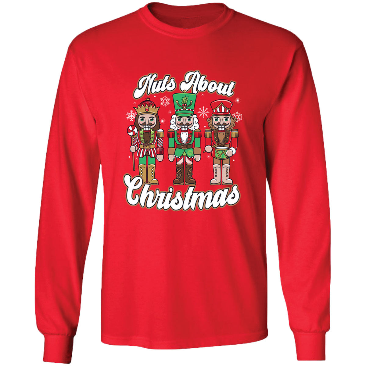 Girlie Girl Originals Nuts About Christmas Holiday - Adult & Kids T-Shirts, Sweatshirts & Hoodies apparel design preview 1