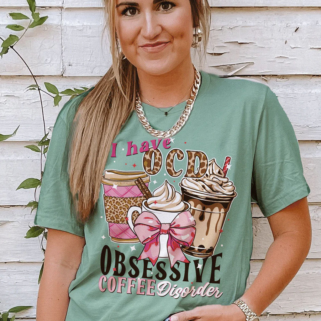 Girlie Girl Lulu Mac OCD Coffee Canvas - Adult & Kids T-Shirts, Sweatshirts & Hoodies apparel design preview 1