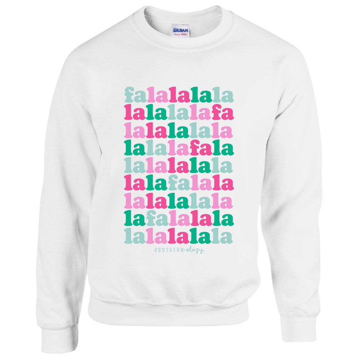 Southernology Falalala Holiday Crewneck - Adult & Kids T-Shirts, Sweatshirts & Hoodies apparel design preview 1