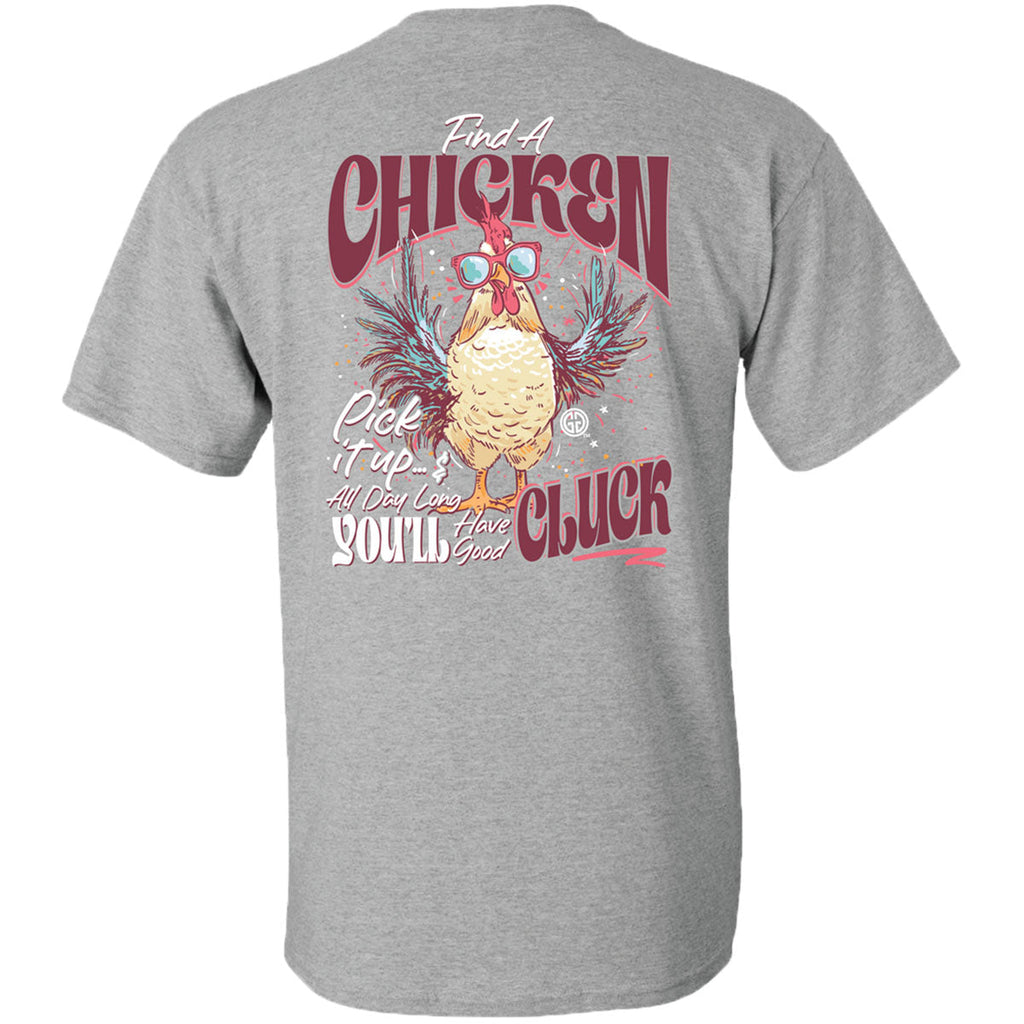 Girlie Girl Originals Chicken Cluck - Adult & Kids T-Shirts, Sweatshirts & Hoodies apparel design preview 2