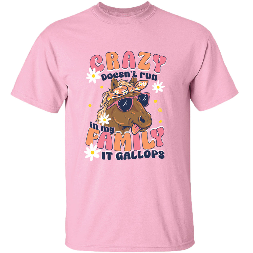 Girlie Girl Originals Crazy Family Horse - Adult & Kids T-Shirts, Sweatshirts & Hoodies apparel design preview 1