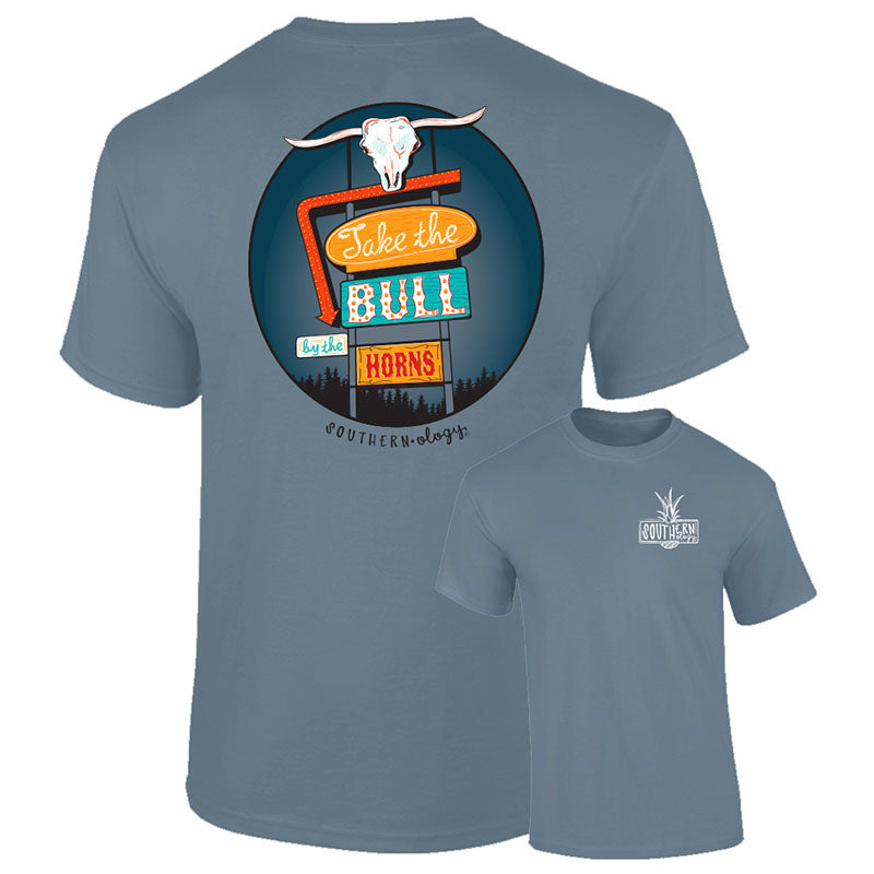 Southernology Bull by the Horns Signs Comfort Colors - Adult & Kids T-Shirts, Sweatshirts & Hoodies apparel design preview 1