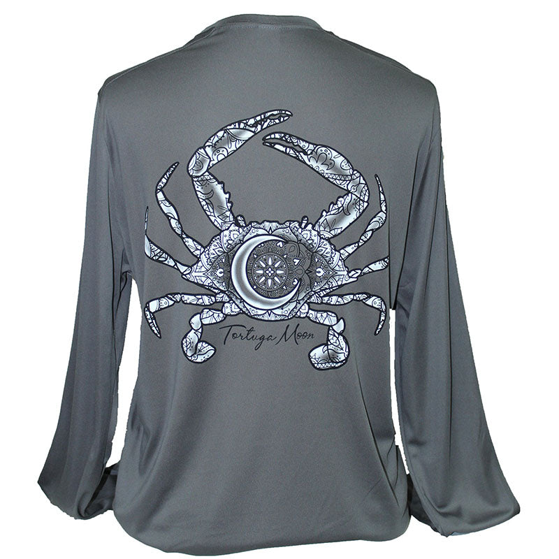 SALE Southern Attitude Tortuga Moon Crab Swim UV - Adult & Kids T-Shirts, Sweatshirts & Hoodies apparel design preview 2