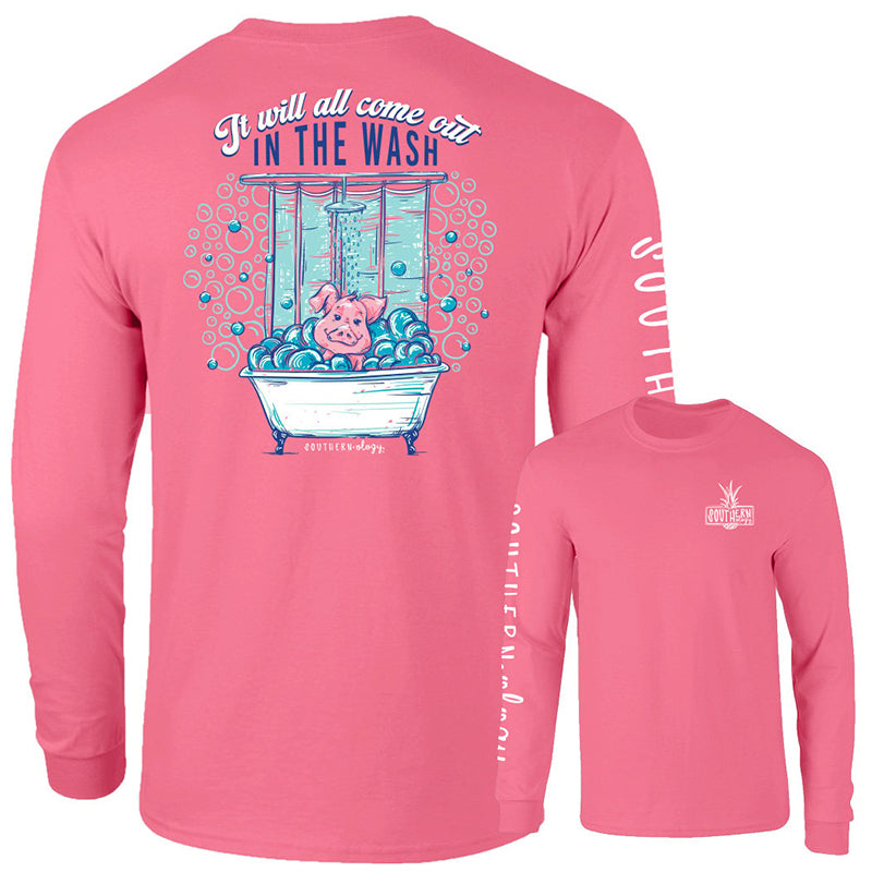 Southernology the Wash Pig Comfort Colors - Adult & Kids T-Shirts, Sweatshirts & Hoodies apparel design preview 1