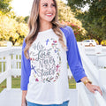 Bjaxx Southern Grace Love Never Fails Raglan - Adult & Kids T-Shirts, Sweatshirts & Hoodies apparel design preview 1