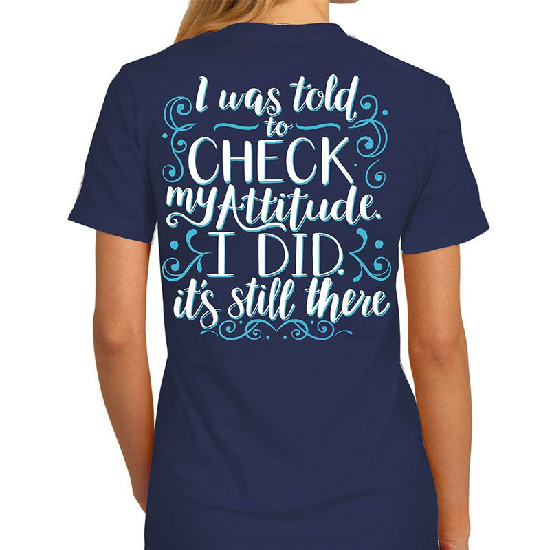 Southern Attitude Check My - Adult & Kids T-Shirts, Sweatshirts & Hoodies apparel design preview 2