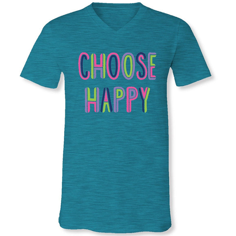Sassy Frass Choose Happy Canvas - Adult & Kids T-Shirts, Sweatshirts & Hoodies apparel design preview 1