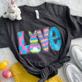 Bjaxx Lucky Blessed Love Easter Bunny Grey Front - Adult & Kids T-Shirts, Sweatshirts & Hoodies apparel design preview 1