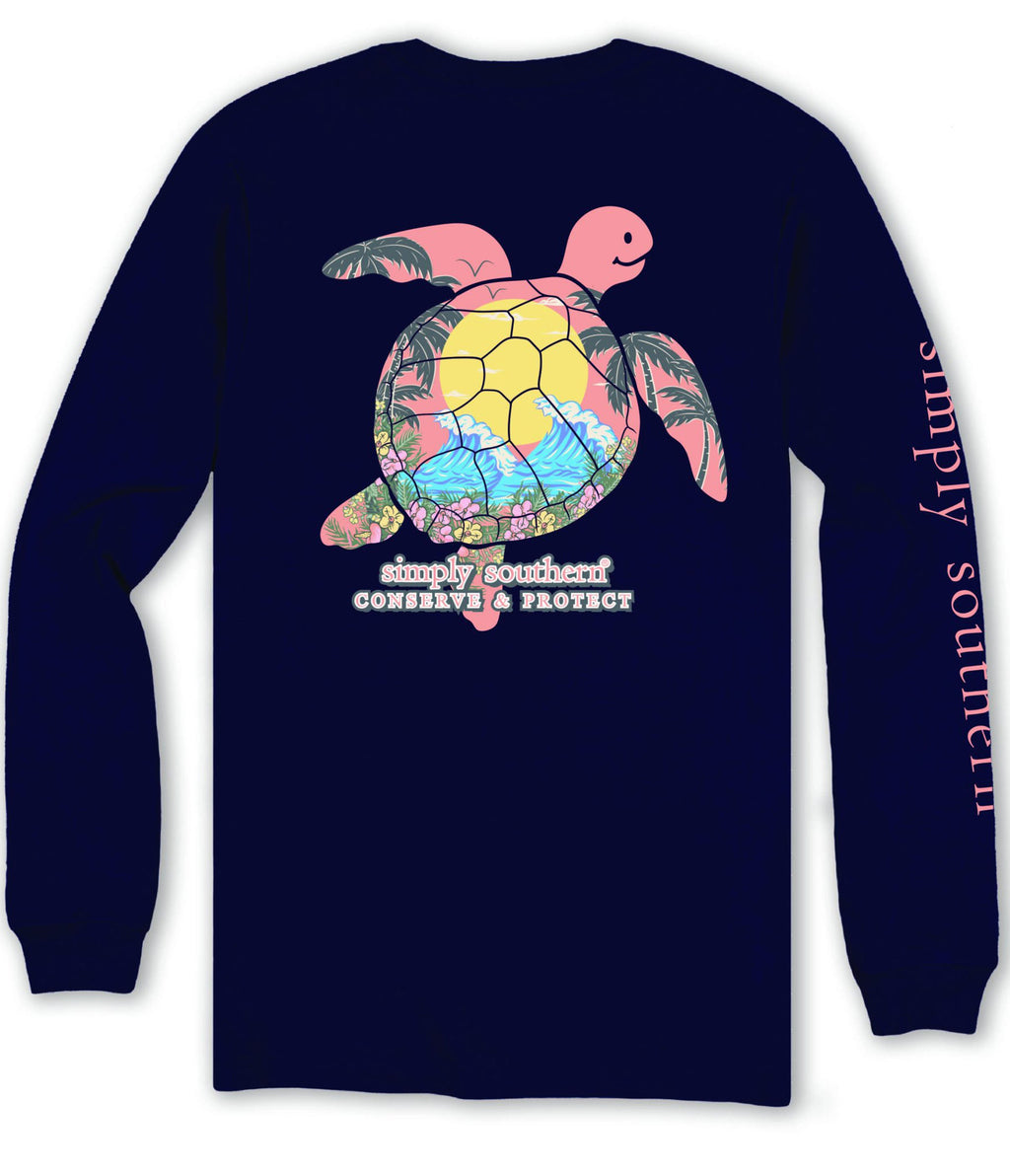 Simply Southern Turtle Tracker Waves - Adult & Kids T-Shirts, Sweatshirts & Hoodies apparel design preview 1