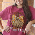 Girlie Girl Lulu Mac Pumpkin Flower Fall Canvas - Adult & Kids T-Shirts, Sweatshirts & Hoodies apparel design preview 1