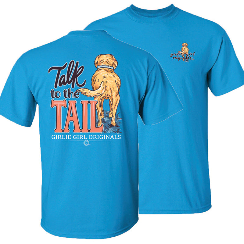 Girlie Girl Originals Talk To The Tail Dog - Adult & Kids T-Shirts, Sweatshirts & Hoodies apparel design preview 2