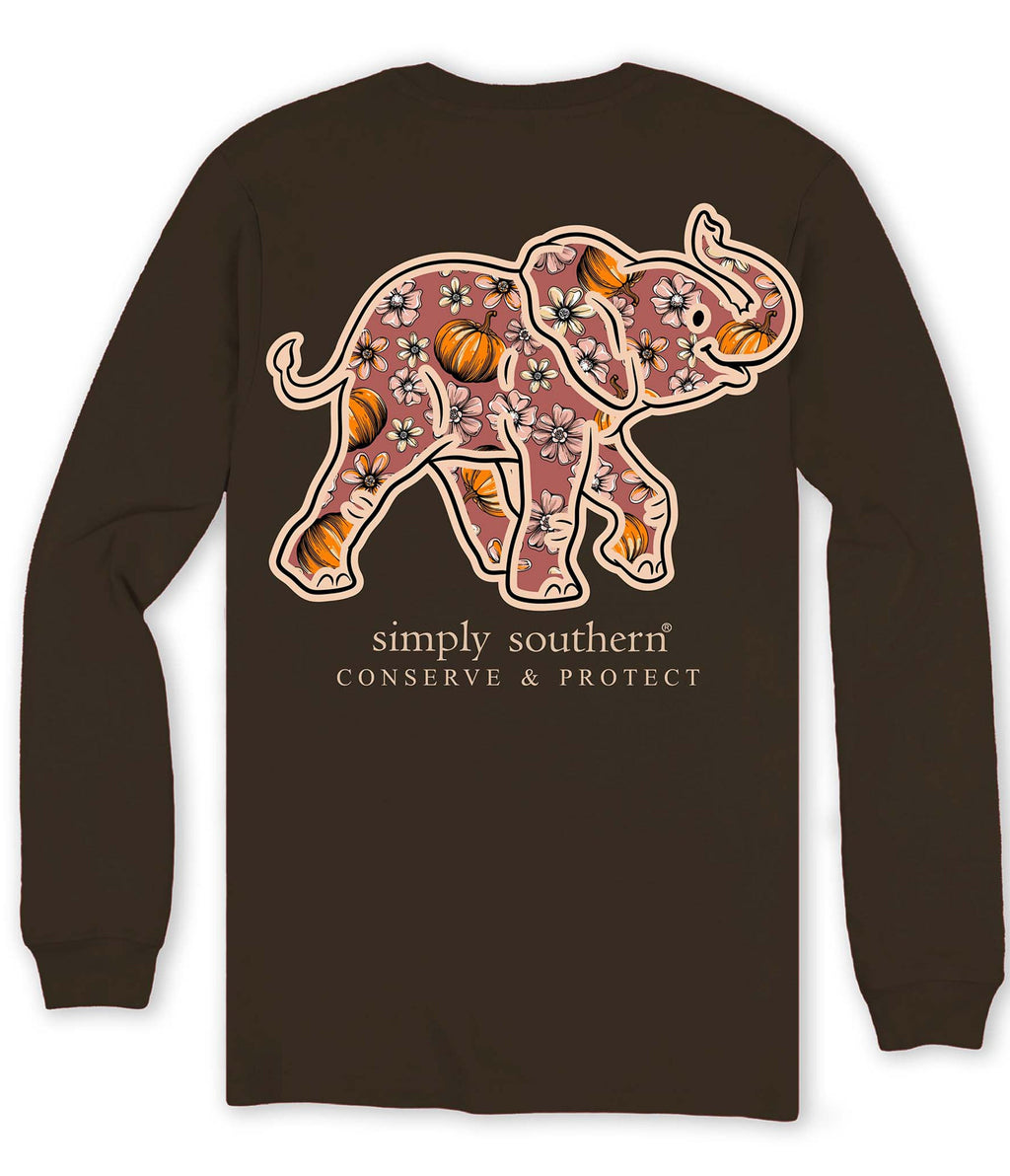 Simply Southern Elephant Tracker Pumpkin Fall - Adult & Kids T-Shirts, Sweatshirts & Hoodies apparel design preview 1
