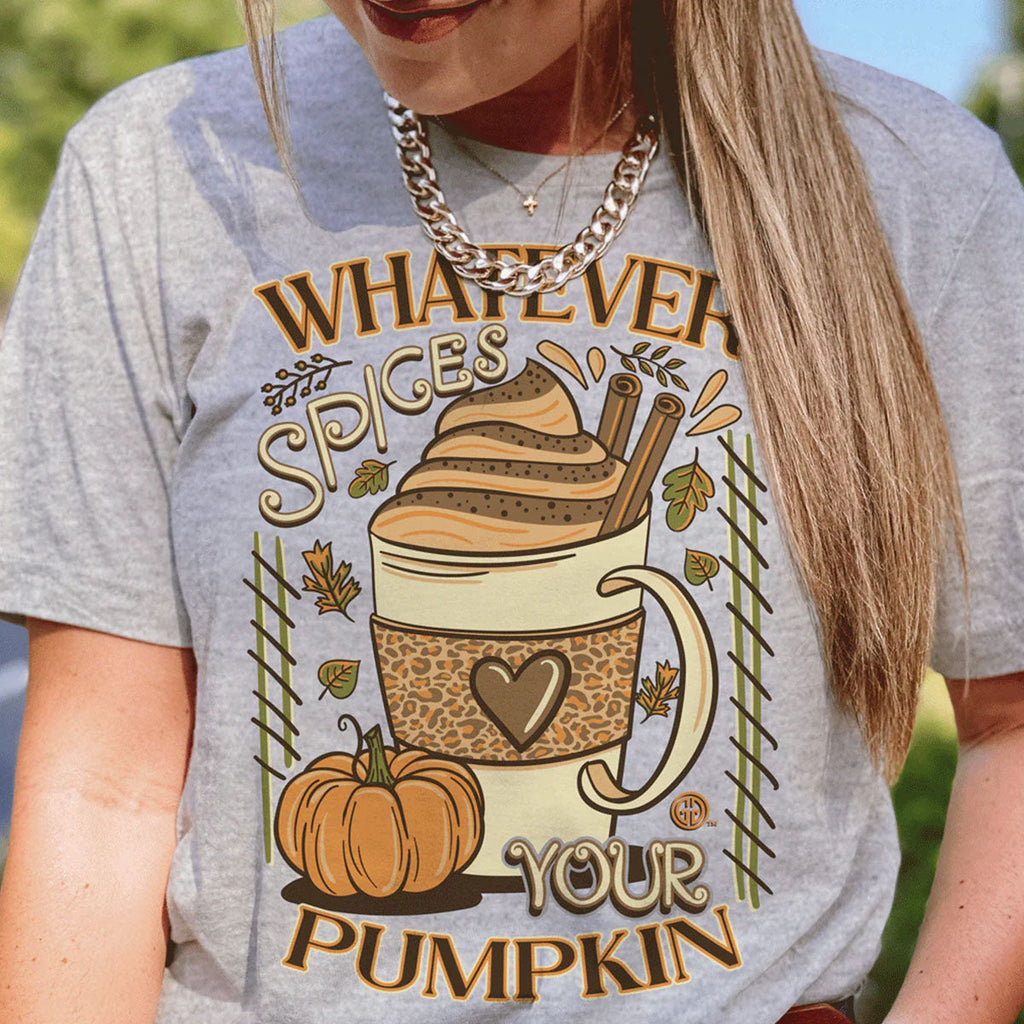 Girlie Girl Originals Spices Your Pumpkin Fall - Adult & Kids T-Shirts, Sweatshirts & Hoodies apparel design preview 1