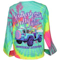 SALE Southern Attitude Salty By Choice Tie Dye - Adult & Kids T-Shirts, Sweatshirts & Hoodies apparel design preview 1