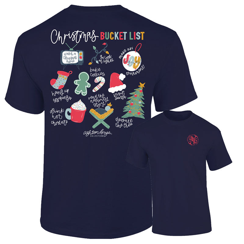 Southernology Ashton Brye Christmas Bucket List - Adult & Kids T-Shirts, Sweatshirts & Hoodies apparel design preview 1
