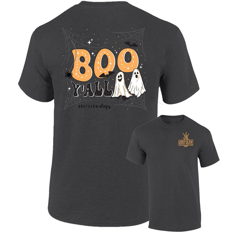 Southernology Ghost Boo Y'all Comfort Colors - Adult & Kids T-Shirts, Sweatshirts & Hoodies apparel design preview 1