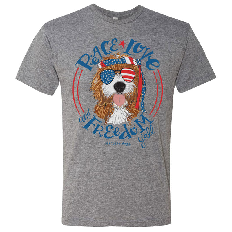 Sale Southernology Statement Peace Love Freedom USA - Adult & Kids T-Shirts, Sweatshirts & Hoodies apparel design preview 1