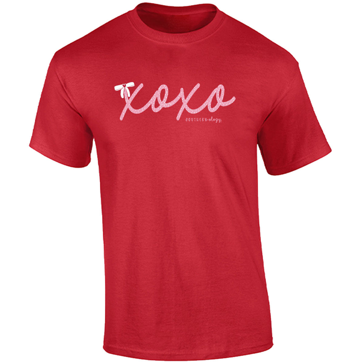 Southernology XOXO Heart Bow Comfort Colors - Adult & Kids T-Shirts, Sweatshirts & Hoodies apparel design preview 1