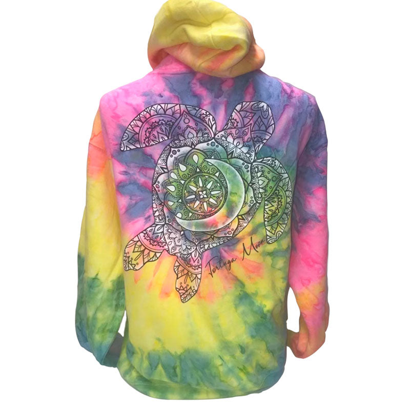 Southern Attitude Tortuga Moon Turtle Tie Dye - Adult & Kids T-Shirts, Sweatshirts & Hoodies apparel design preview 1