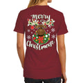 Southern Attitude Merry Christmas Moose - Adult & Kids T-Shirts, Sweatshirts & Hoodies apparel design preview 1