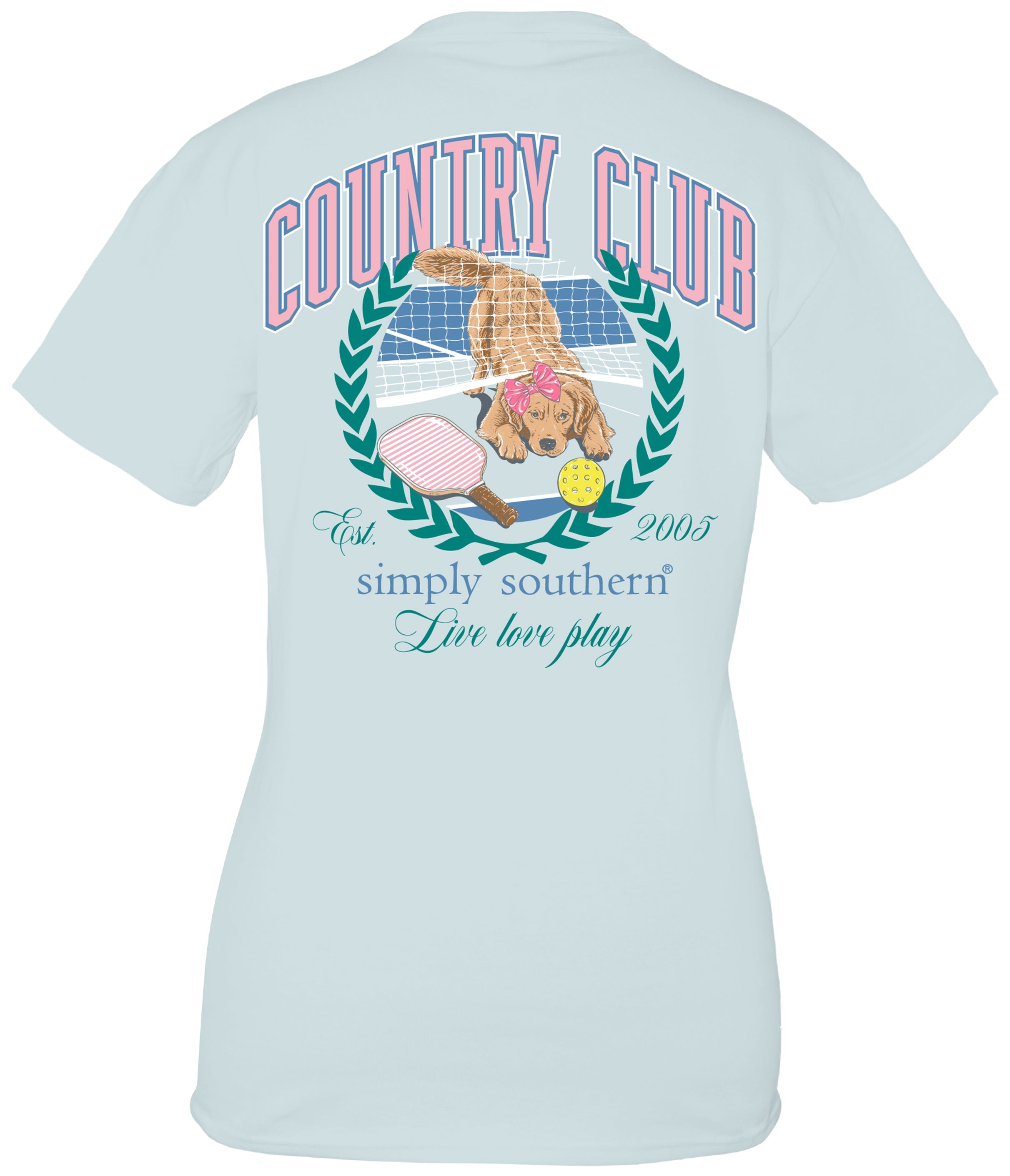 Simply Southern Country Club Dog - Adult & Kids T-Shirts, Sweatshirts & Hoodies apparel design preview 1
