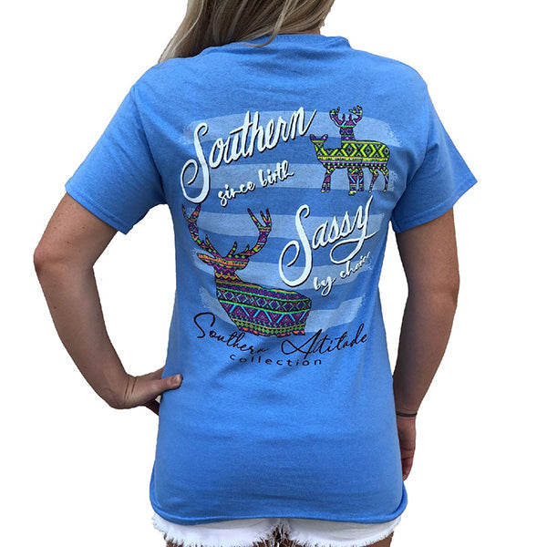 Southern Attitude Preppy Sassy Aztec Deer - Adult & Kids T-Shirts, Sweatshirts & Hoodies apparel design preview 1