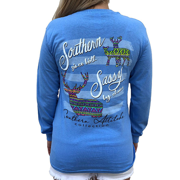 Southern Attitude Preppy Sassy Aztec Deer - Adult & Kids T-Shirts, Sweatshirts & Hoodies apparel design preview 1