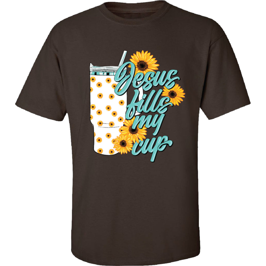 Girlie Girl Originals Jesus Fills My Cup - Adult & Kids T-Shirts, Sweatshirts & Hoodies apparel design preview 1