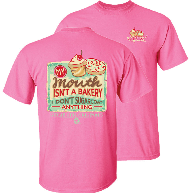 Girlie Girl Originals My Mouth Isn't A Bakery Pink - Adult & Kids T-Shirts, Sweatshirts & Hoodies apparel design preview 2