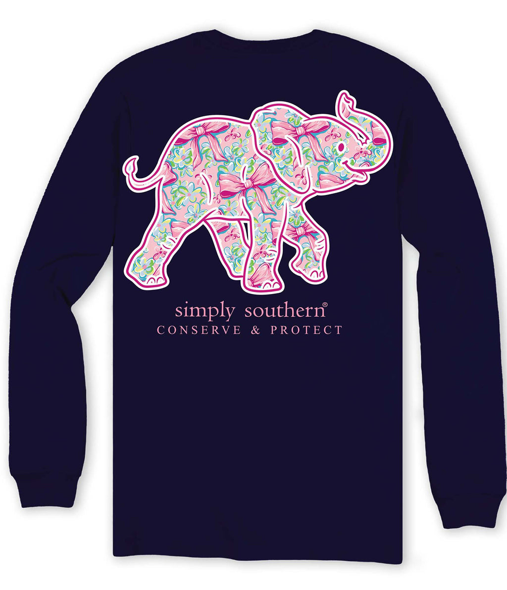 Simply Southern Elephant Tracker Bow Eclipse - Adult & Kids T-Shirts, Sweatshirts & Hoodies apparel design preview 1