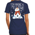 Southern Attitude Meltdown Snowman Holiday - Adult & Kids T-Shirts, Sweatshirts & Hoodies apparel design preview 1