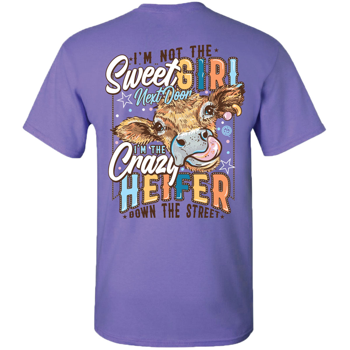 Girlie Girl Originals Sweet Crazy Heifer - Adult & Kids T-Shirts, Sweatshirts & Hoodies apparel design preview 2
