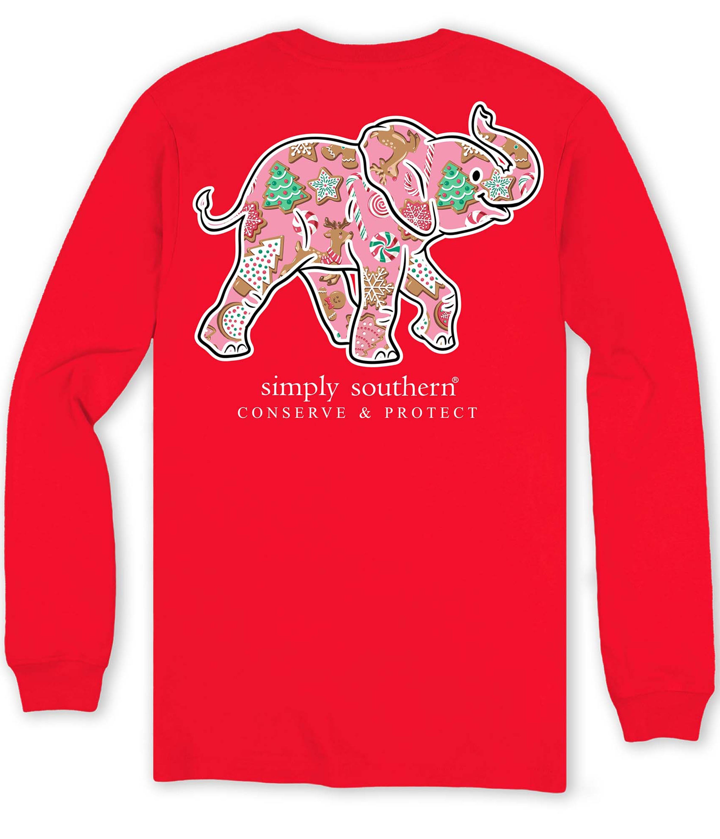 Simply Southern Elephant Tracker Cookie Holiday - Adult & Kids T-Shirts, Sweatshirts & Hoodies apparel design preview 2