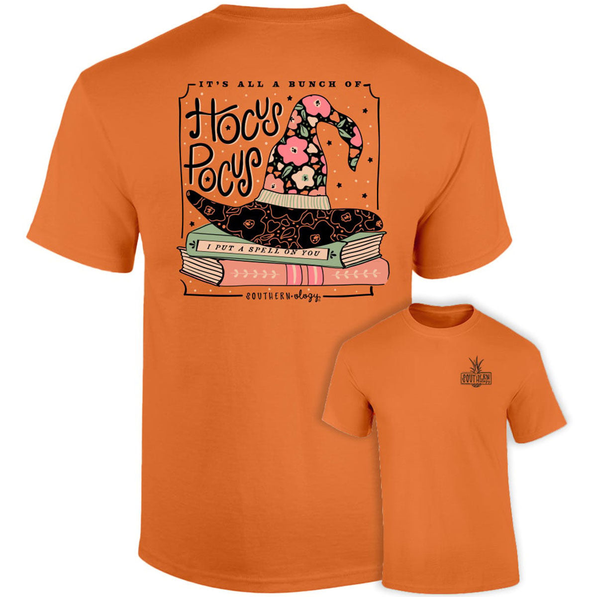 Southernology Floral Hat Hocus Pocus Fall Comfort - Adult & Kids T-Shirts, Sweatshirts & Hoodies apparel design preview 2