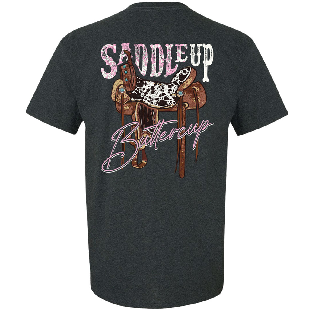 Girlie Girl Originals Saddle up Buttercup - Adult & Kids T-Shirts, Sweatshirts & Hoodies apparel design preview 2