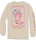 Simply Southern Walk By Faith Boot Flower - Adult & Kids T-Shirts, Sweatshirts & Hoodies apparel design preview 1