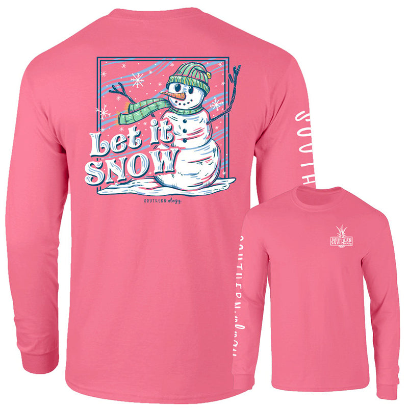 Southernology Let it Snow Comfort Colors - Adult & Kids T-Shirts, Sweatshirts & Hoodies apparel design preview 1