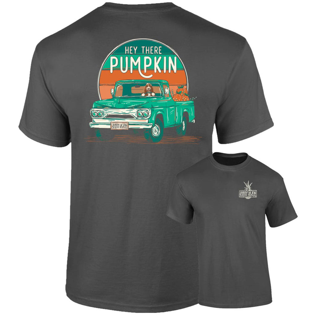 Southernology Hey There Pumpkin Fall Comfort Colors - Adult & Kids T-Shirts, Sweatshirts & Hoodies apparel design preview 2