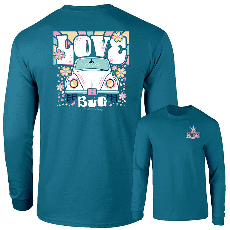 Southernology Love Bug Comfort Colors - Adult & Kids T-Shirts, Sweatshirts & Hoodies apparel design preview 2