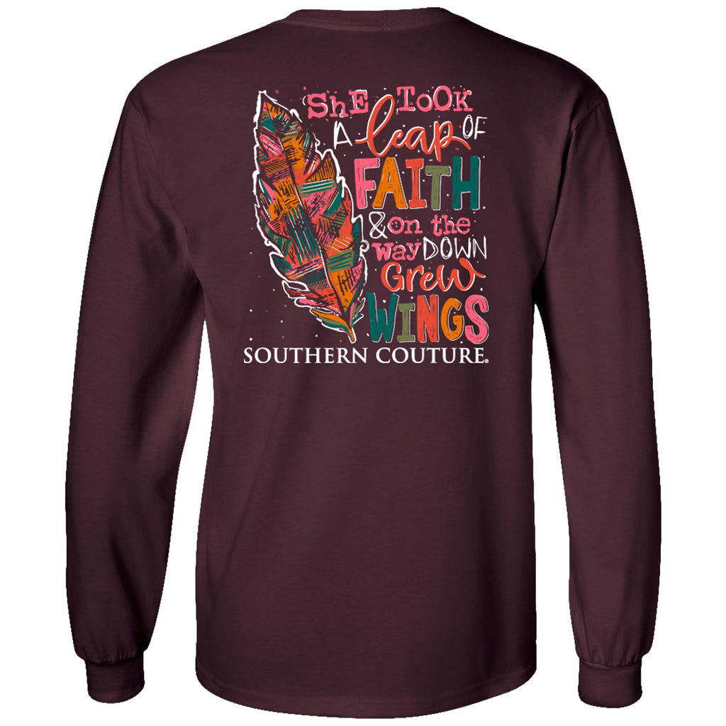 Southern Couture Classic Leap Of Faith Wings - Adult & Kids T-Shirts, Sweatshirts & Hoodies apparel design preview 1