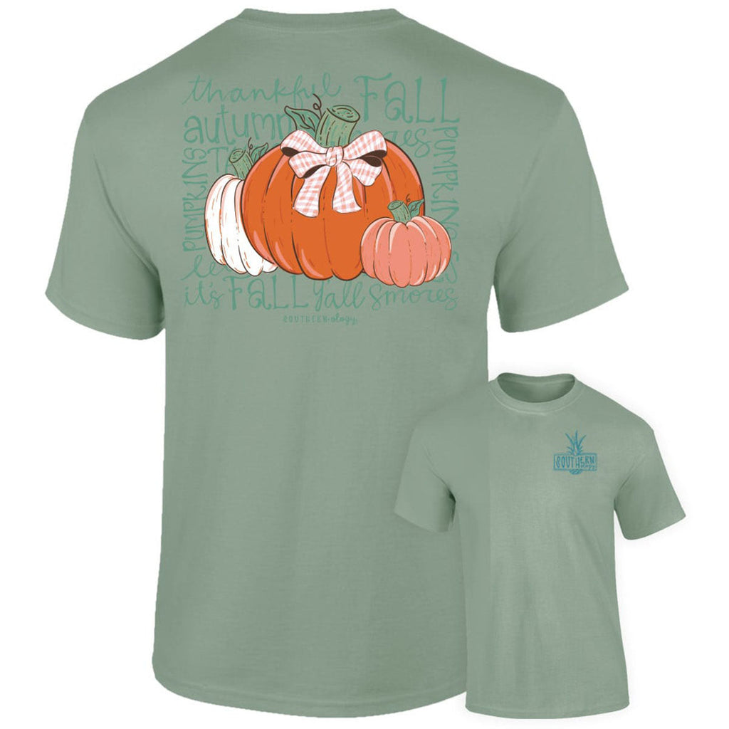 Southernology Happy Fall Pumpkin Bow Comfort Colors - Adult & Kids T-Shirts, Sweatshirts & Hoodies apparel design preview 2